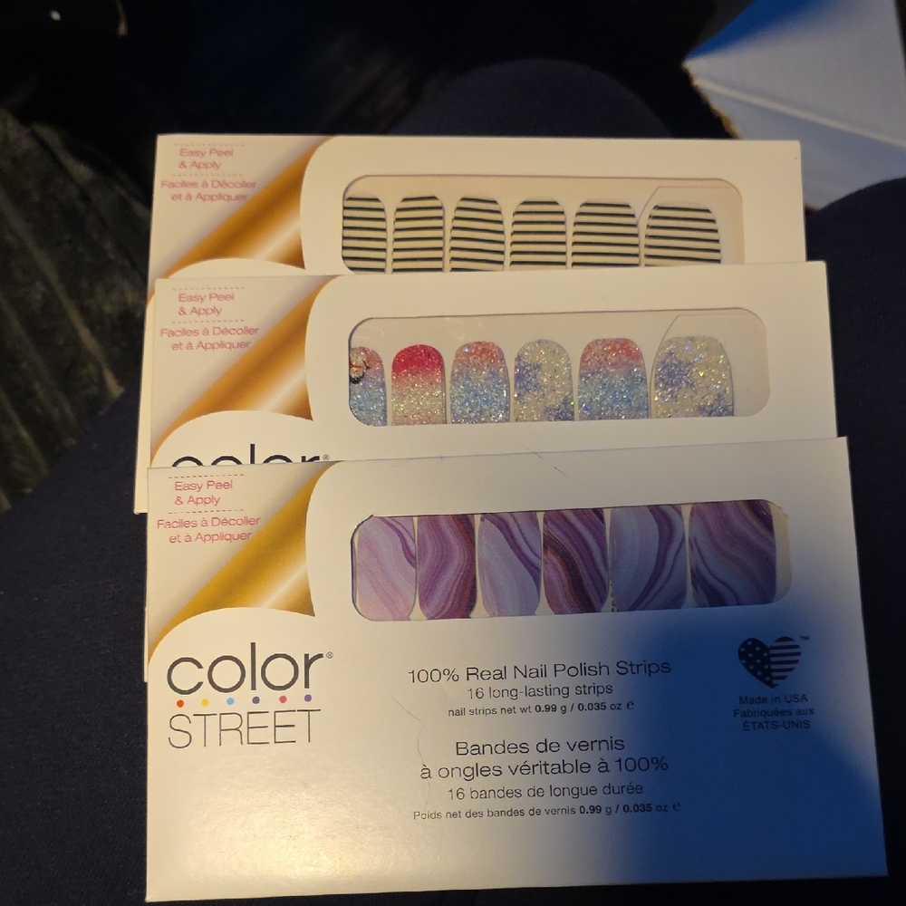 Color Street Nail Polish Strips - Pink and Yellow Designs - Picture 4 of 4